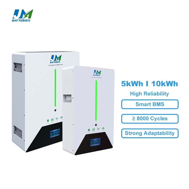 Fábrica de Celdas de Batería Jm 48V 51.2V 100ah 200ah 5kwh 10kwh Batería de Iones de Litio LiFePO4 para Sistema Híbrido Solar Doméstico