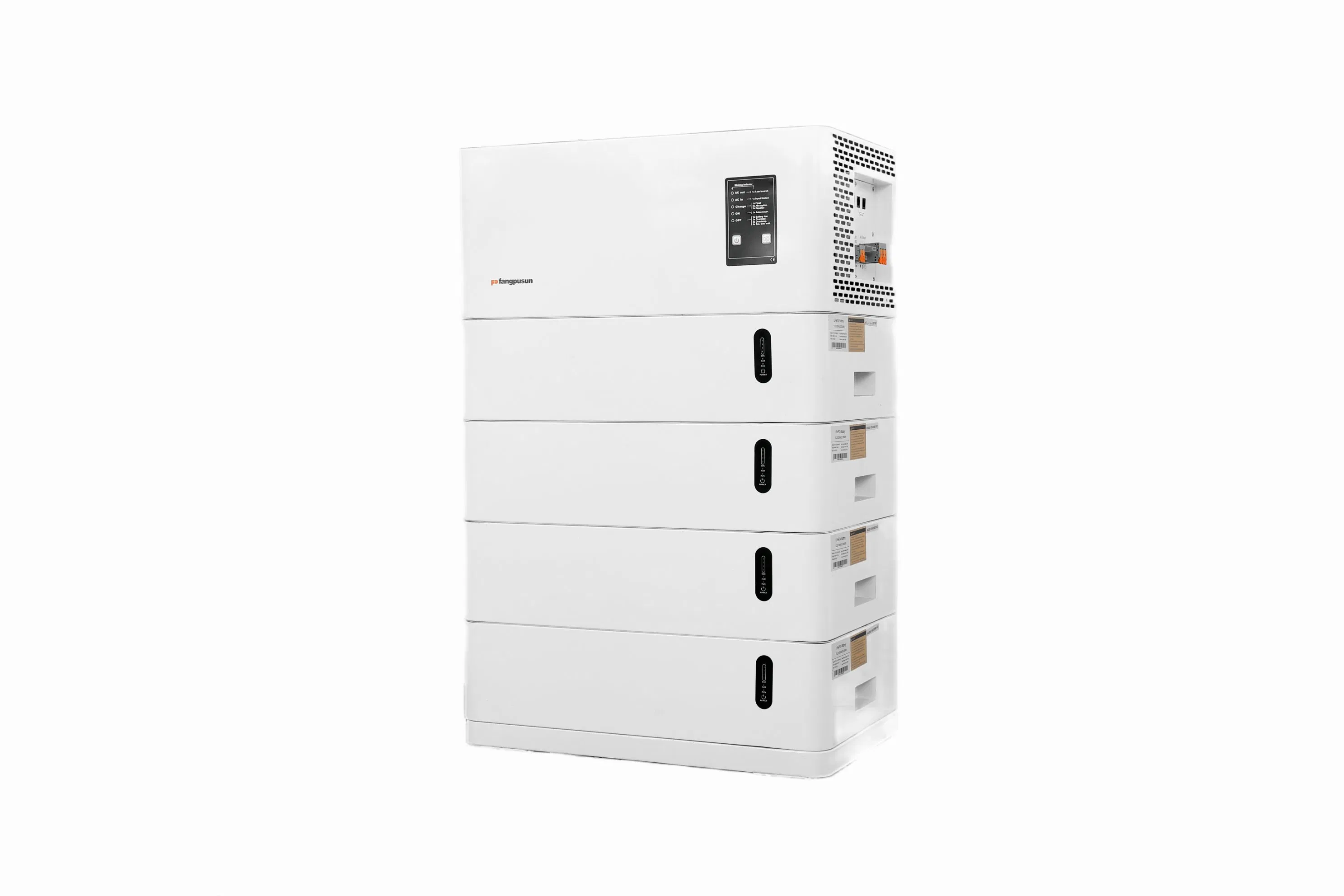 48V 100ah Apilable LiFePO4 Batería 5.12kwh Sistema de Almacenamiento de Energía Solar Montado en la Pared