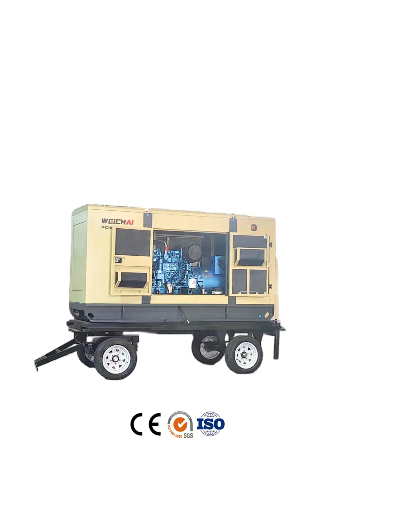 15kw 20kw 25kw 30kw 40kw 50kw 60kw 75kw 80kw 100kw Generador Móvil Diesel Silencioso de Energía Solar 3 Lista de Precios de Generadores Eléctricos de Fase