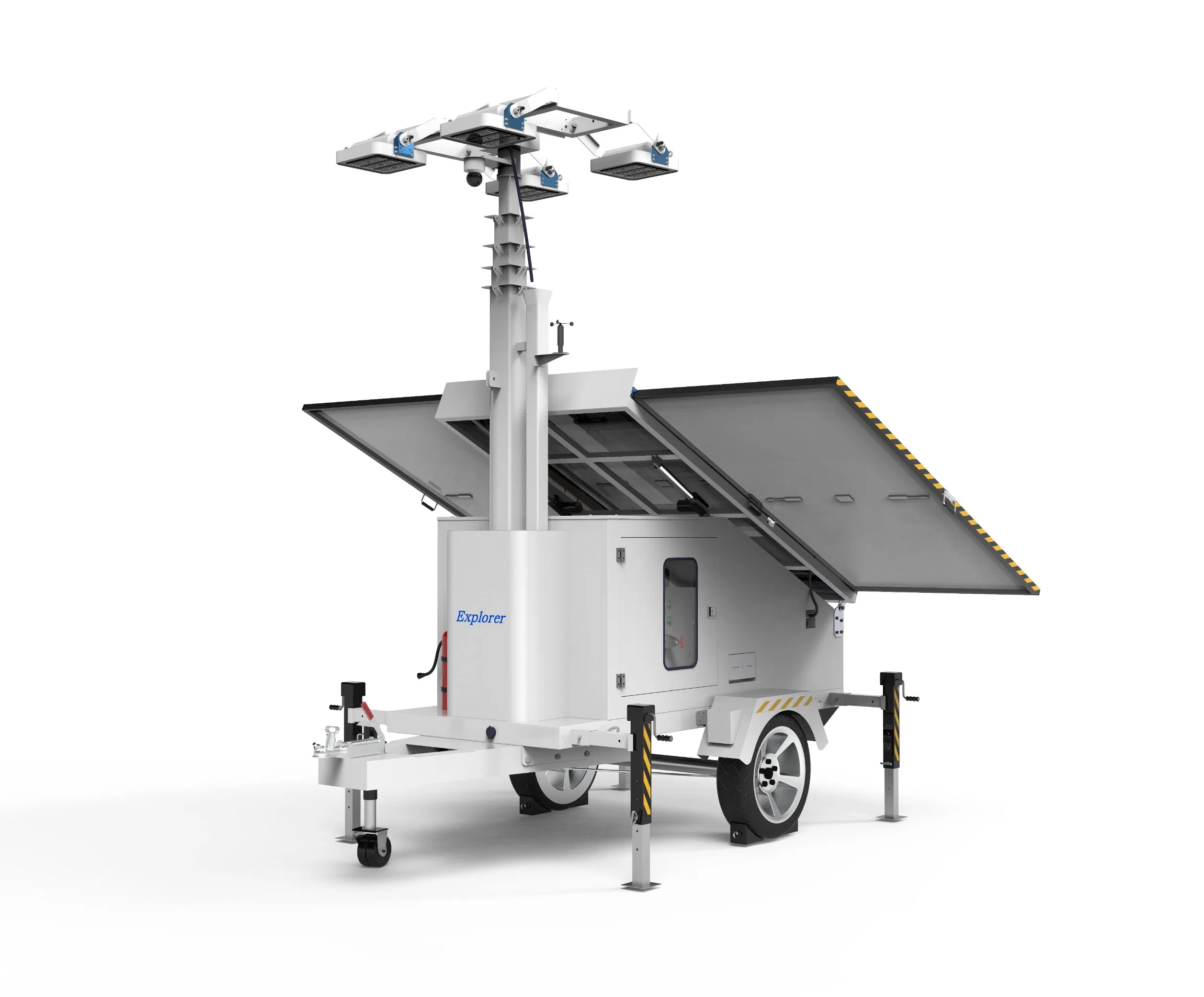 Torre de luz móvil generador solar