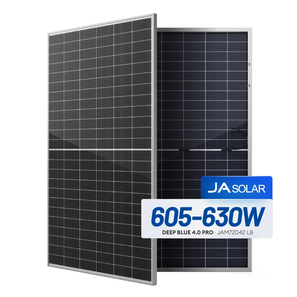 Paneles de electricidad solar Ja 605W 610W 615W módulo PV de doble vidrio monocristalino