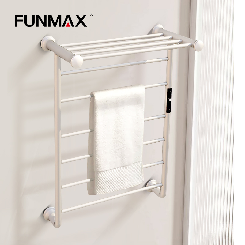 Radiador de baño de acero inoxidable montado en la pared, secador, estantes de secado, calentador eléctrico, toallero calefactor