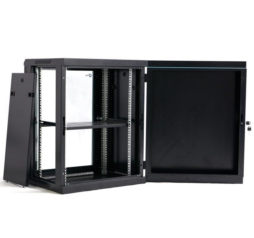 19-Inch 9u Armario Montado en Pared Gabinete de Red Rack de Servidor para Equipos de Fibra Óptica, Equipos de Telecomunicaciones y Equipos de Conmutación Sistema CCTV