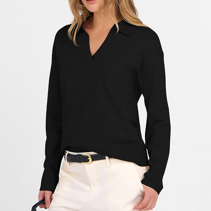 Suéter Feminino Tendência Moda de Rua com Opções de Logotipo Personalizado Disponíveis