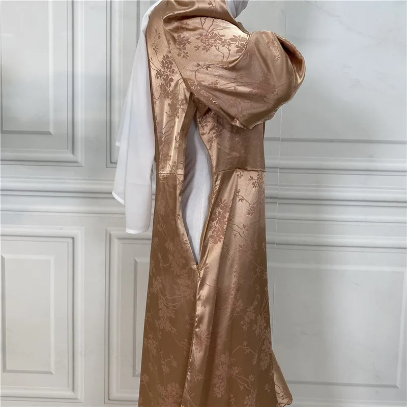 Novo Vestido Abaya Longo Feminino em Patchwork para Muçulmanas