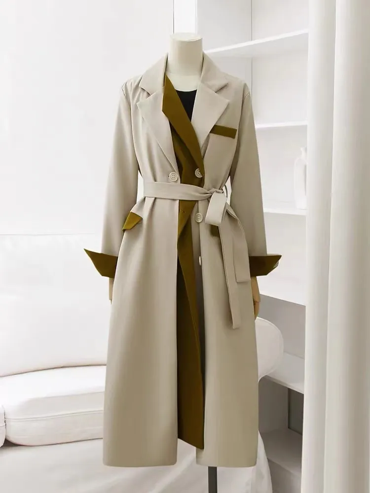 Marca de Moda de Roupas Personalizadas Design Casaco Longo Feminino Vestuário de Inverno