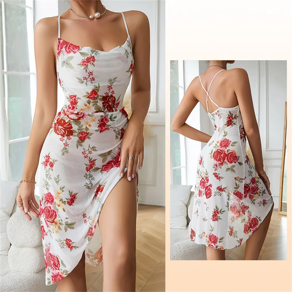 Pijamas Sexy para Mulheres Impressão Personalizada
