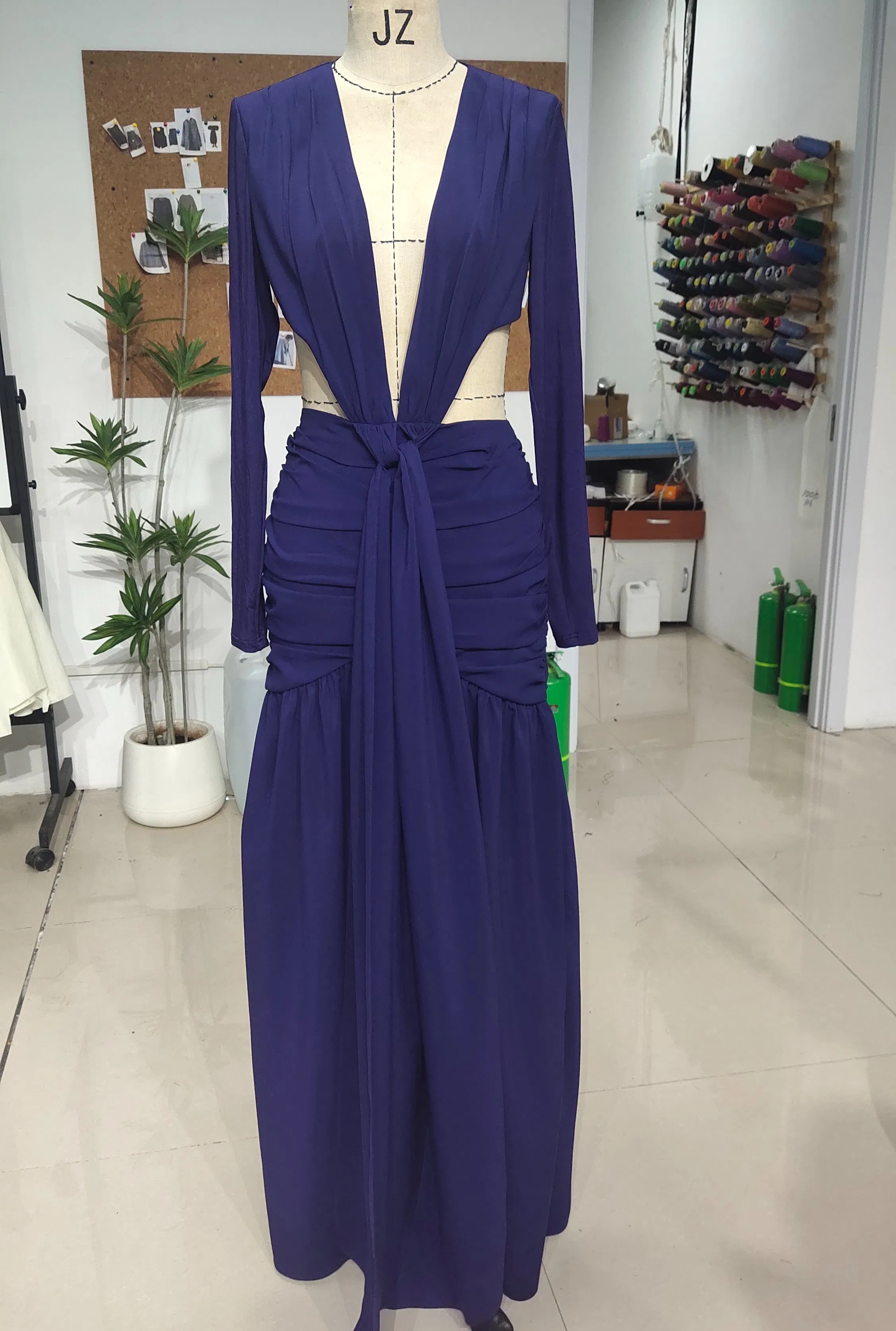Vestido de Noite Feminino Formal para Casamento Festa Vestido de Noite com Fenda
