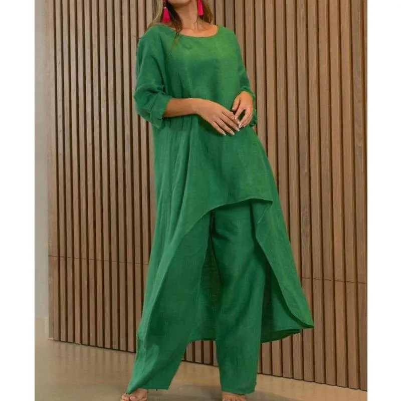 Conjunto Casual Feminino de Primavera e Outono