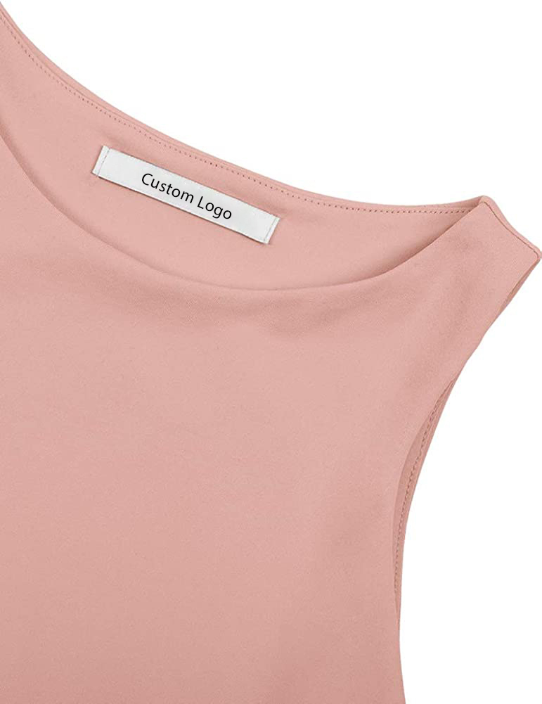 Camiseta sem mangas de alta gola feminina ultra macia e ajustada, cropped, vestuário esportivo, roupas disponíveis para ODM, OEM e etiqueta privada
