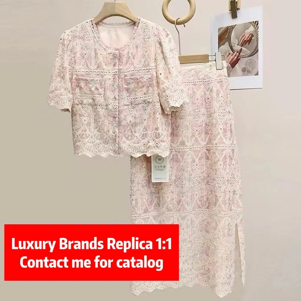 Wholesale Replica Online Store Fashion Factory Brand Name Mirror Plus Size Ladies Girl Evening Dress Women Clothing Luxury Replica Design Women's Dress