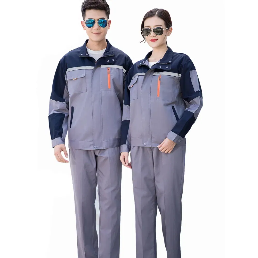Roupas de Trabalho em Poliéster e Algodão Personalizadas para Homens e Mulheres, Vestuário de Segurança Industrial