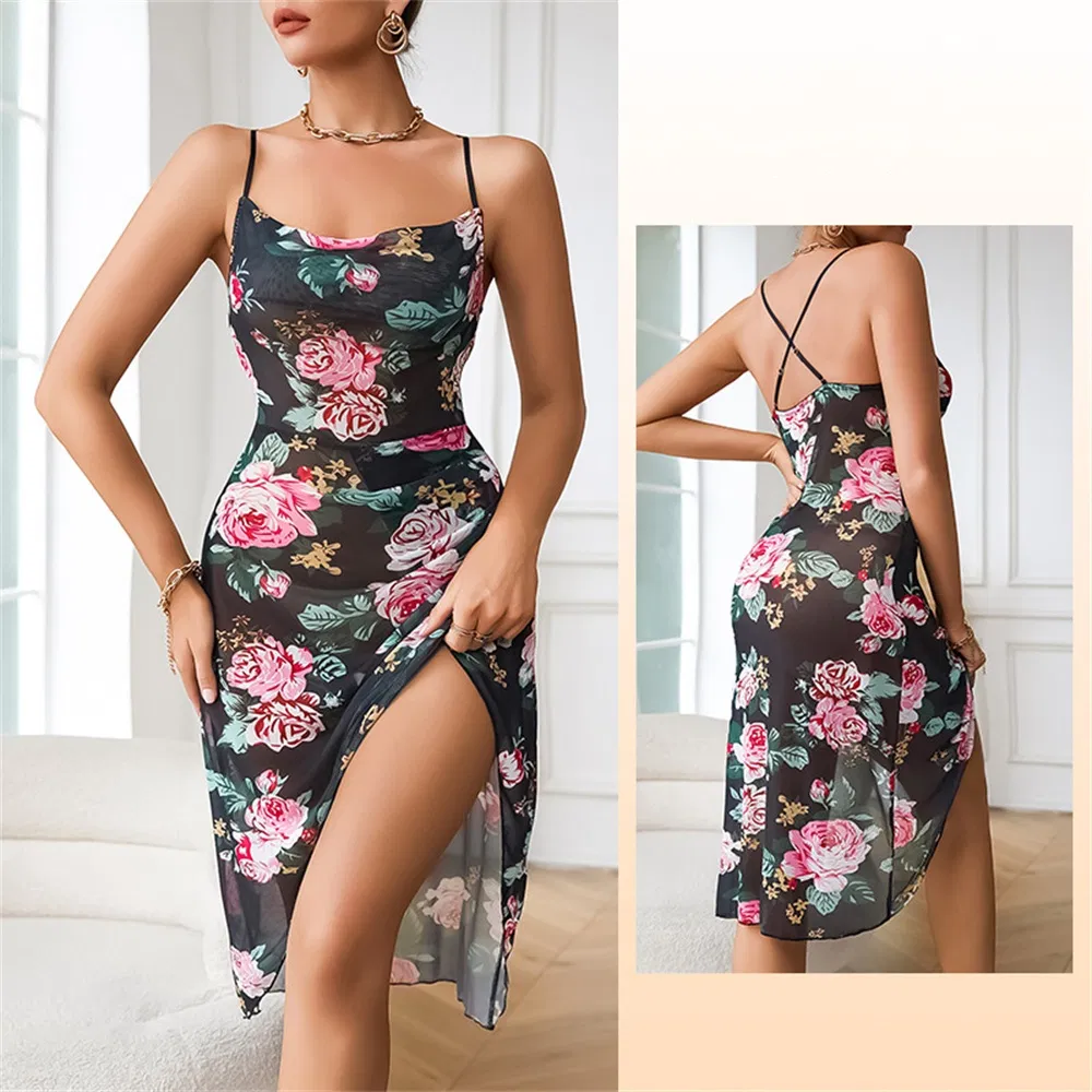 Pijamas Sexy para Mulheres Impressão Personalizada