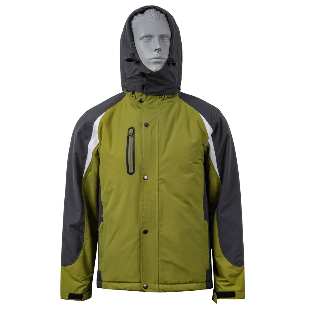 Logo Personalizado Marca OEM Masculino Feminino Impermeável À Prova de Vento Casaco de Chuva Capuz Espesso Quente Inverno Padded Padding Parka Roupa Externa