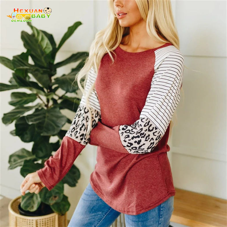 Camiseta listrada feminina por atacado para amamentação, conforto, macia, de alta qualidade, roupas de enfermagem, blusas casuais personalizadas para gestantes