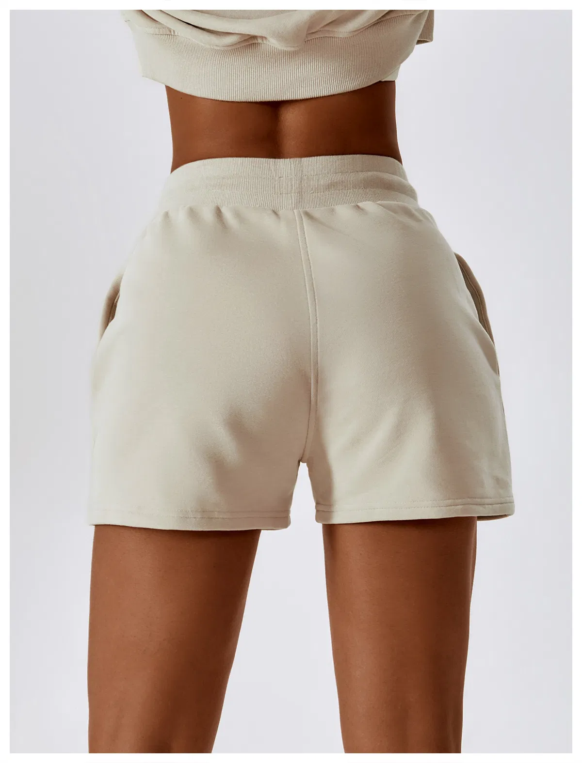 Calças de moletom casuais largas de fleece com cintura alta para mulheres, calças de moletom, roupas de yoga