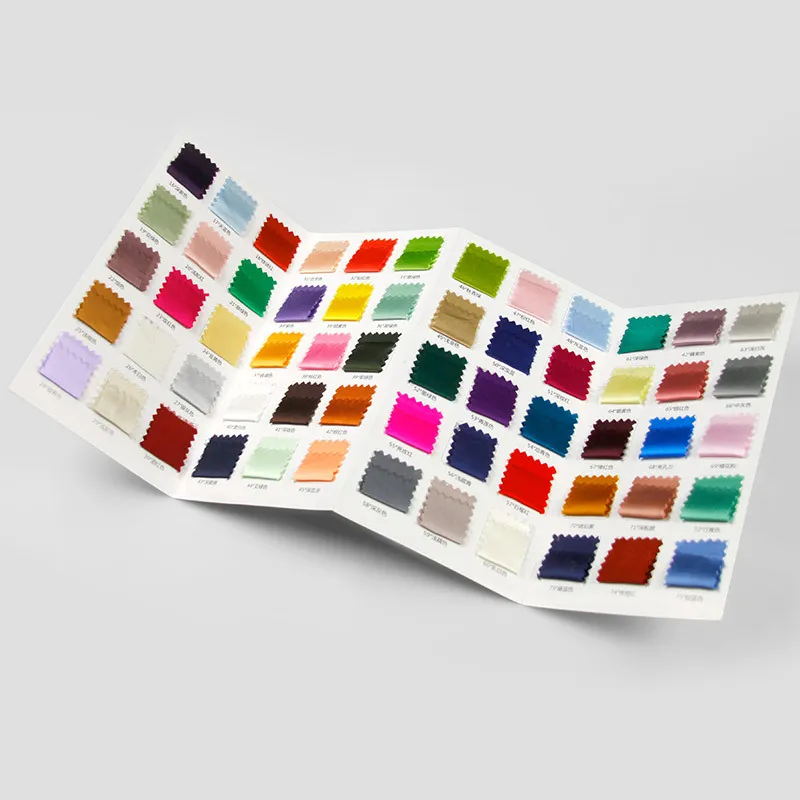 Cartão de cores de seda