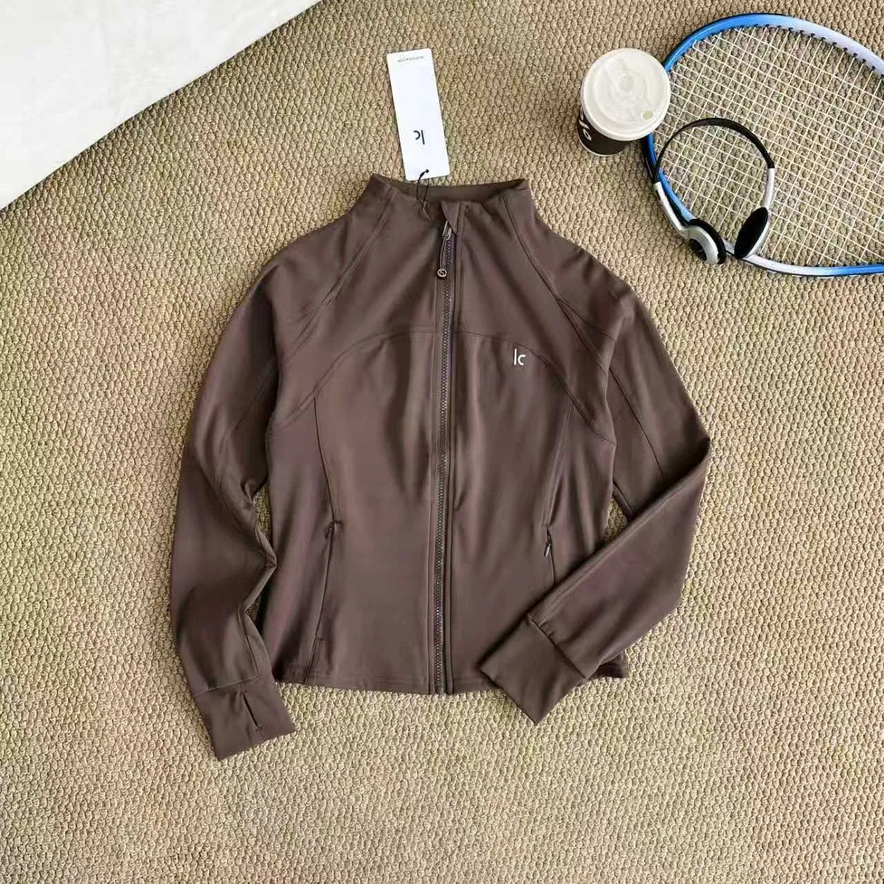 Al0 Roupas Femininas Roupas Esportivas Jaqueta de Tricô para Mulheres