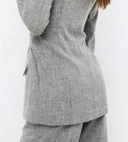 Conjunto Feminino Sob Medida de Três Peças para Escritório, Traje Formal, Jaqueta, Colete e Calças