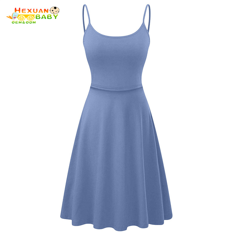Vestido para Mulheres Grávidas Camisola de Gravidez Vestido de Maternidade Sólido com Gola Redonda Roupas de Amamentação
