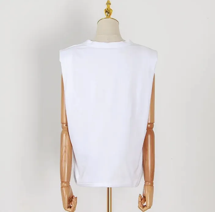 Camiseta solta de algodão personalizada para mulheres, roupas femininas em tamanho grande