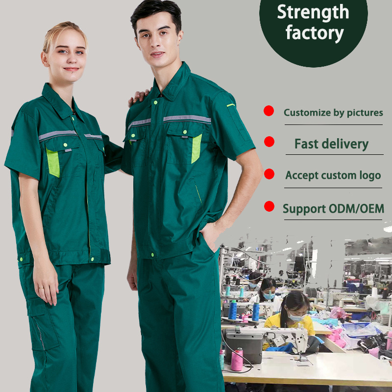 Roupas de trabalho e vestuário de construção personalizadas para mulheres/homens com camisa refletiva personalizada de alta visibilidade
