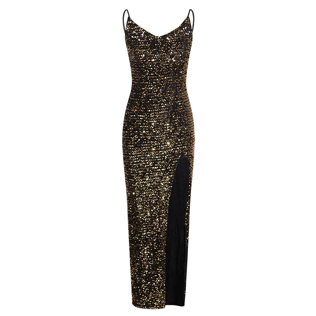 Vestido Sexy de Cintura Alta com Alça