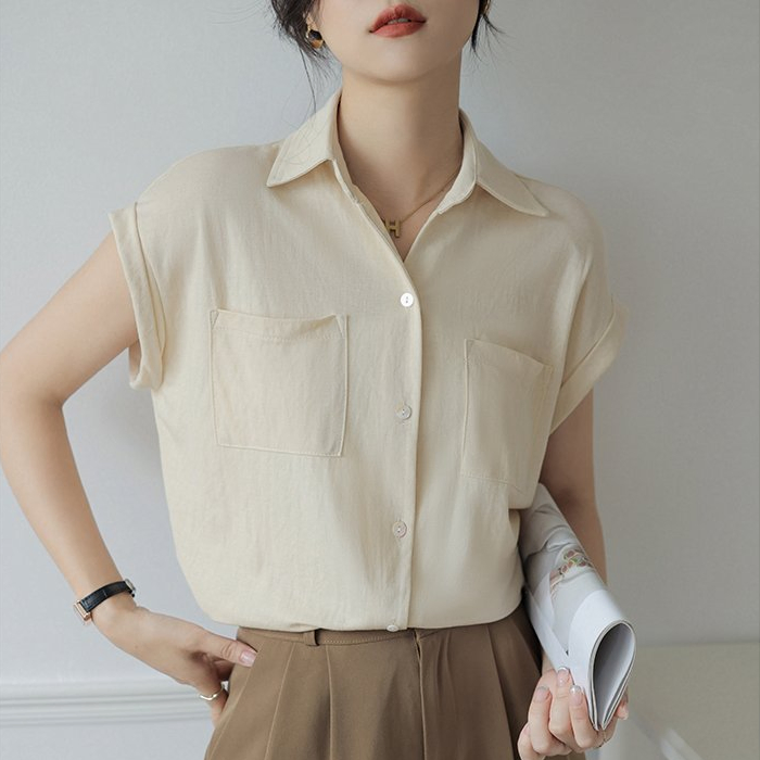 Camisa Feminina Blusas de Moda 2023 Camisa Sólida de Verão para Mulheres Blusa de Manga Longa Roupas Femininas Coreanas