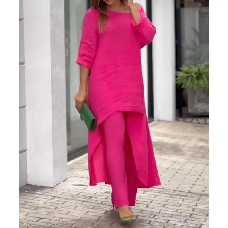 Conjunto Casual Feminino de Primavera e Outono