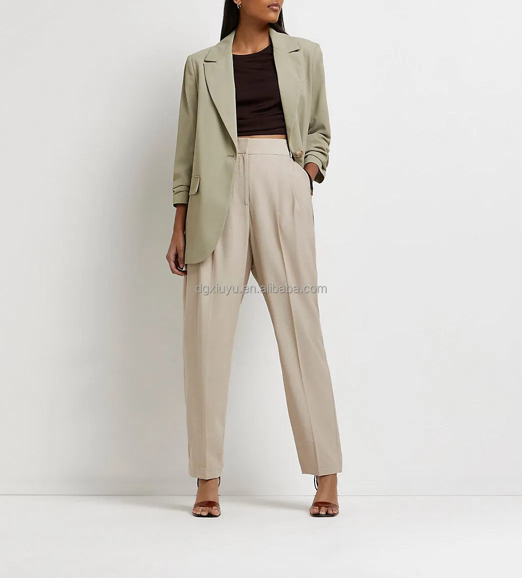 Blazer de Manga Longa para Moda, Traje Formal de Escritório, Roupas Femininas, Conjuntos de Negócios para Mulheres