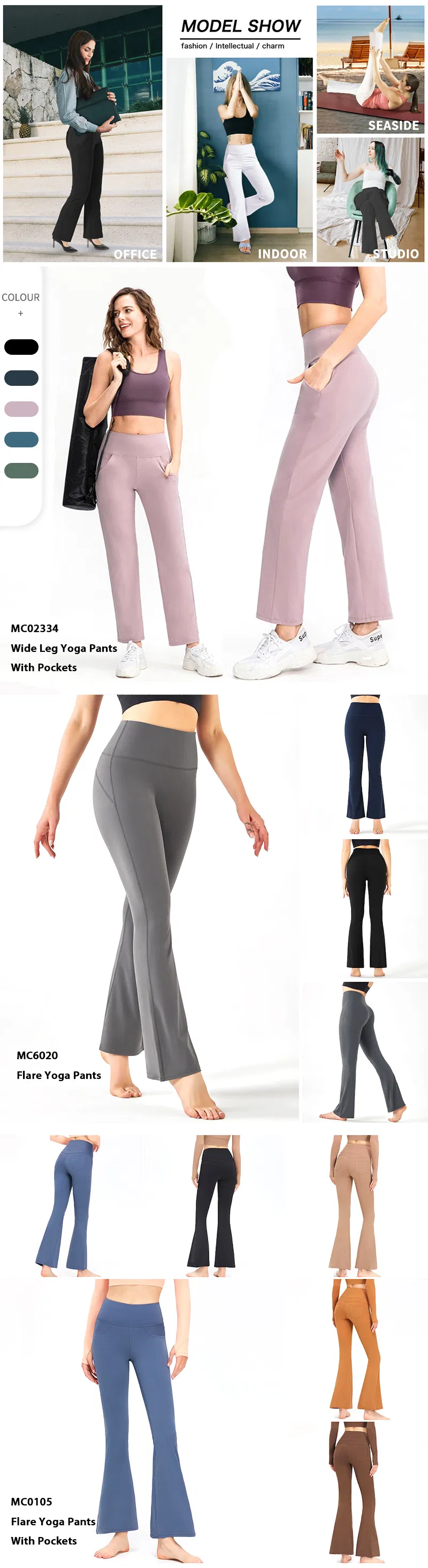 Roupas de treino de pilates para mulheres