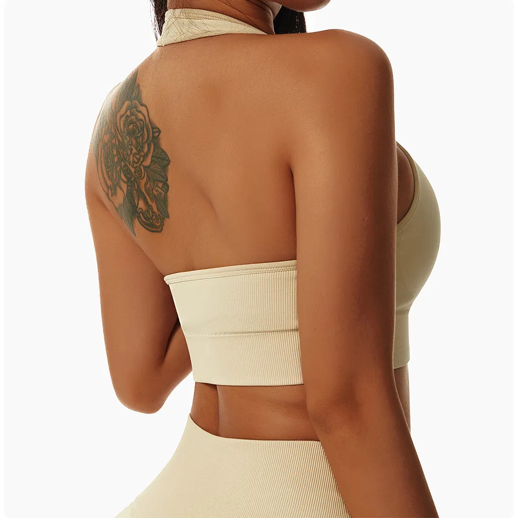 Conjunto de Yoga Sem Costura para Mulheres Conjunto de Fitness para Academia Conjunto de Yoga Sutiã de Yoga Leggings de Yoga Roupas de Treino