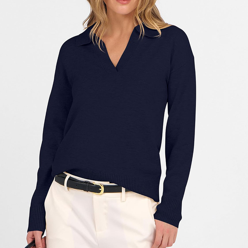 Suéter Feminino Tendência Moda de Rua com Opções de Logotipo Personalizado Disponíveis