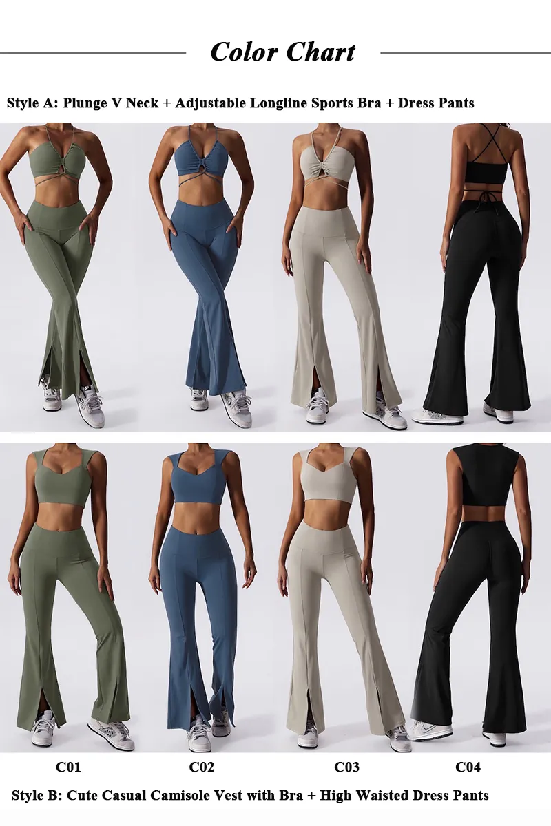 Roupas de treino de pilates para mulheres