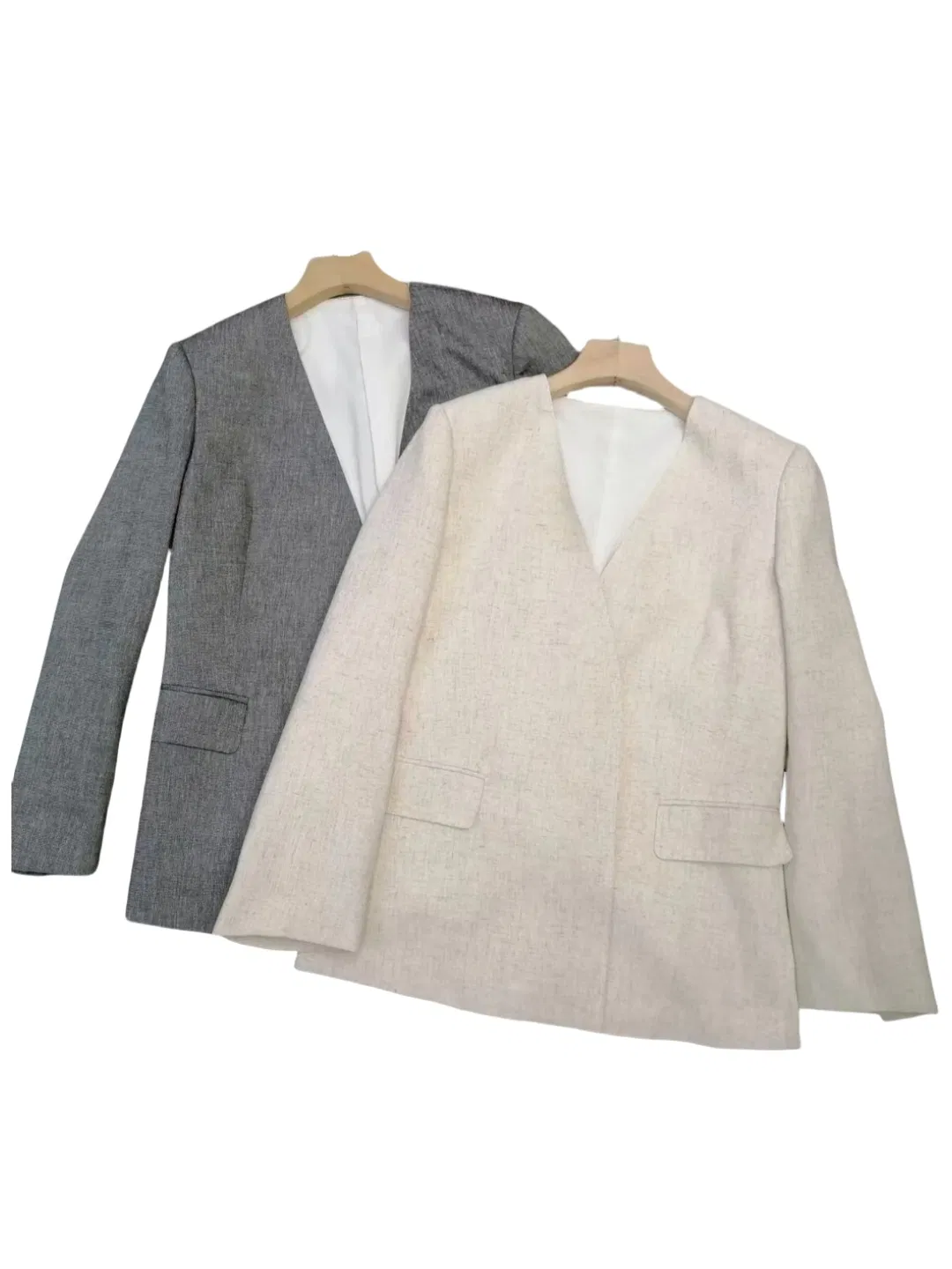 Blazer sob medida feminino de lã luxuosa para escritório, traje formal de trabalho