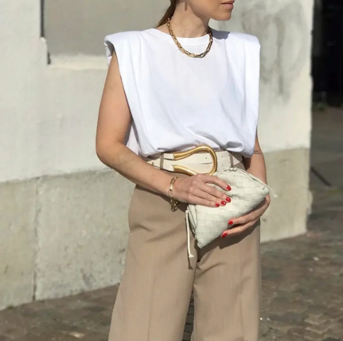 Camiseta solta de algodão personalizada para mulheres, roupas femininas em tamanho grande