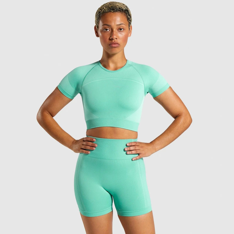 Conjunto de Roupas de Esporte Sexy para Mulheres, Conjunto Curto de Yoga, Roupas de Yoga, Roupas de Esporte para Mulheres