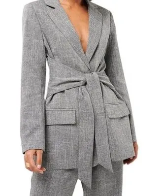 Conjunto Feminino Sob Medida de Três Peças para Escritório, Traje Formal, Jaqueta, Colete e Calças
