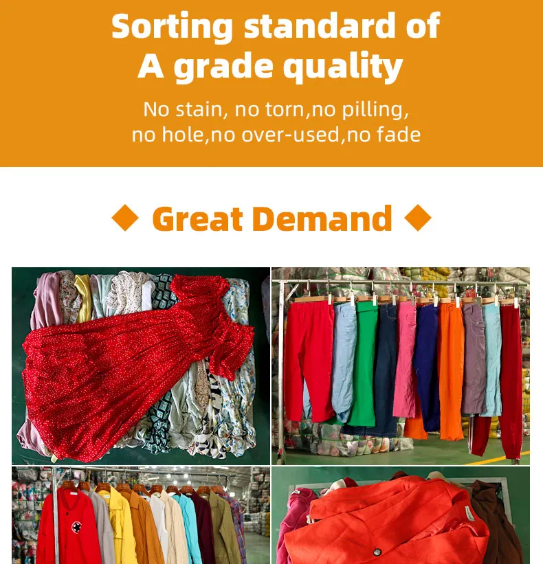 Preço Barato Atacado Roupas de Segunda Mão em Fardos Japonesas da Coreia do Sul Roupas Femininas Tamanho Grande Usadas
