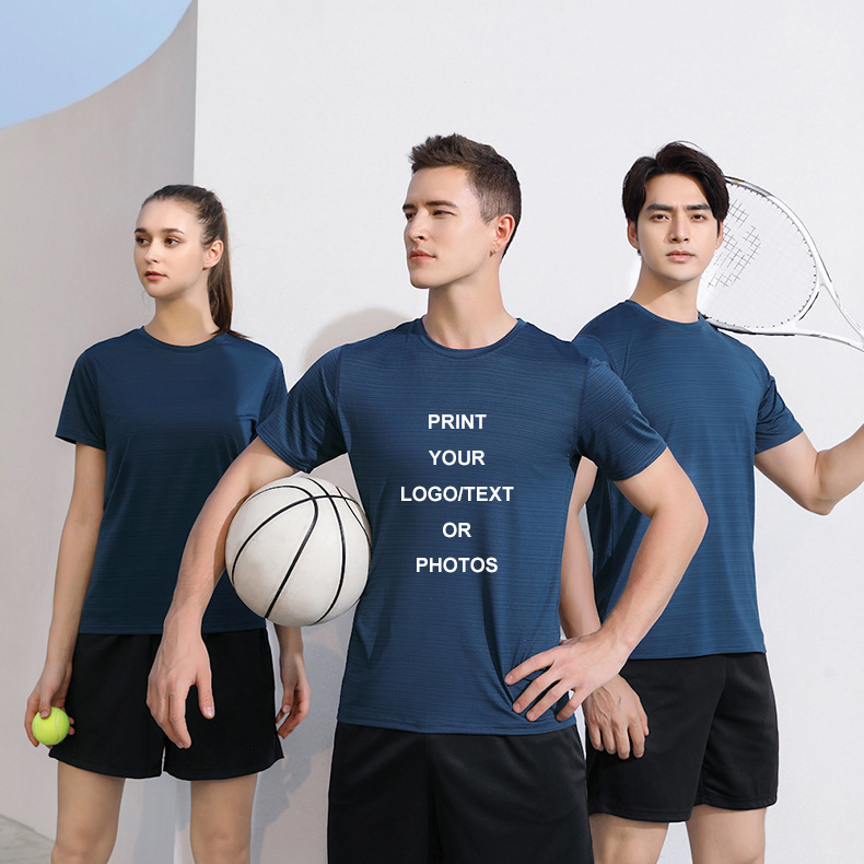 Camiseta de Algodão Personalizada Impressa para Moda Masculina e Feminina Topo DIY Sua Foto ou Logotipo T-Shirt Roupas