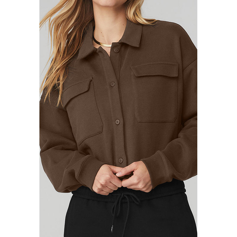 2025 Primavera Outono Nova Moda Personalizada Casual Mulheres Pullover Algodão Com Bolsos Frontais Moletom Mulheres Vestuário >= 50 Peças