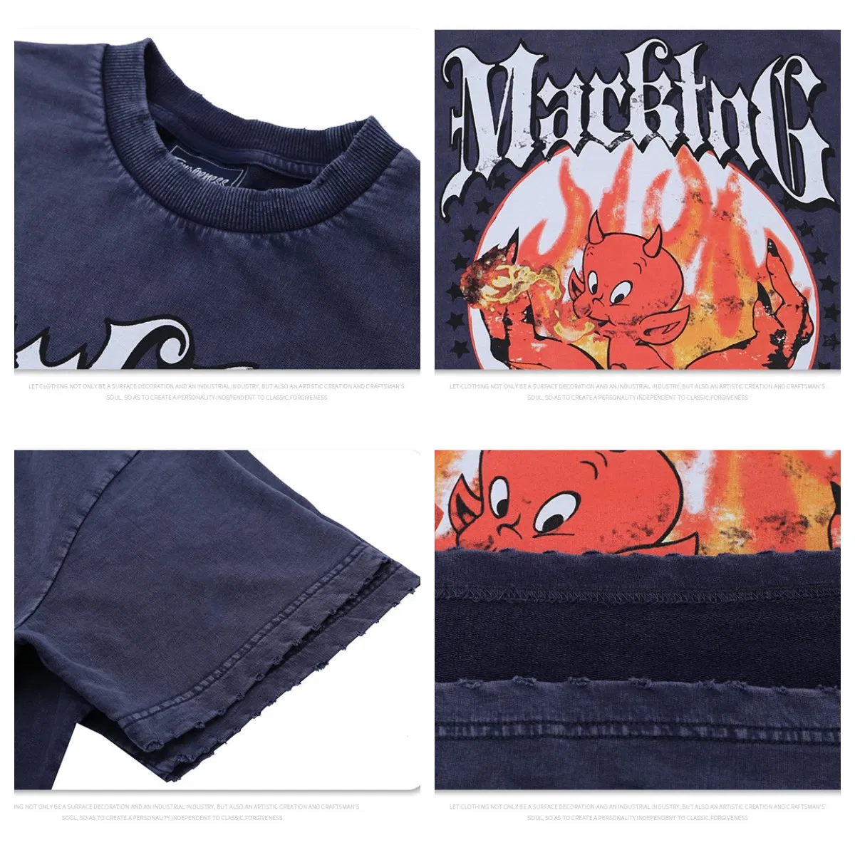 Roupas de Alta Qualidade em Tamanho Grande 95% Algodão 5% Spandex Logotipo Personalizado para Impressão Masculina Moda de Rua com Ombros Caídos para Mulheres