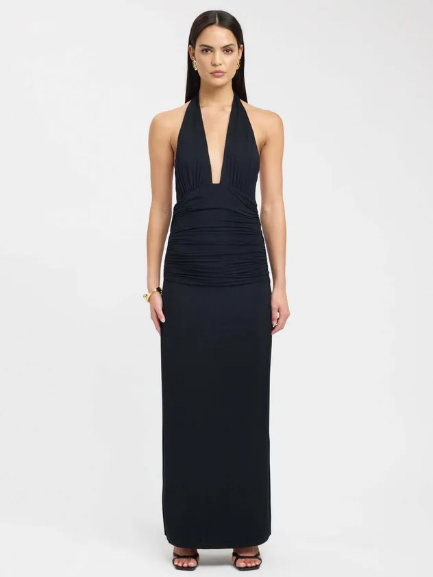 Vestido de Lantejoulas com Fenda para Mulher