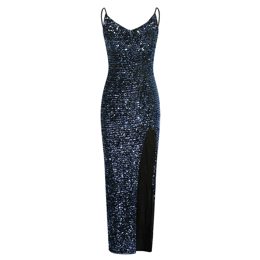 Vestido Sexy de Cintura Alta com Alça