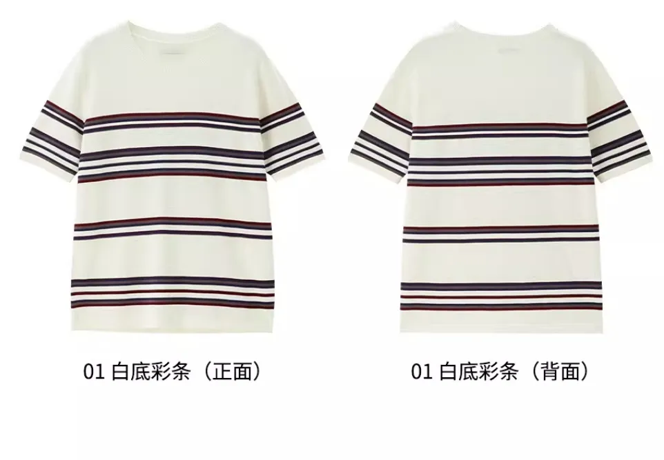 2026 Novo Design Blusa de Tricô de Manga Curta para Senhora