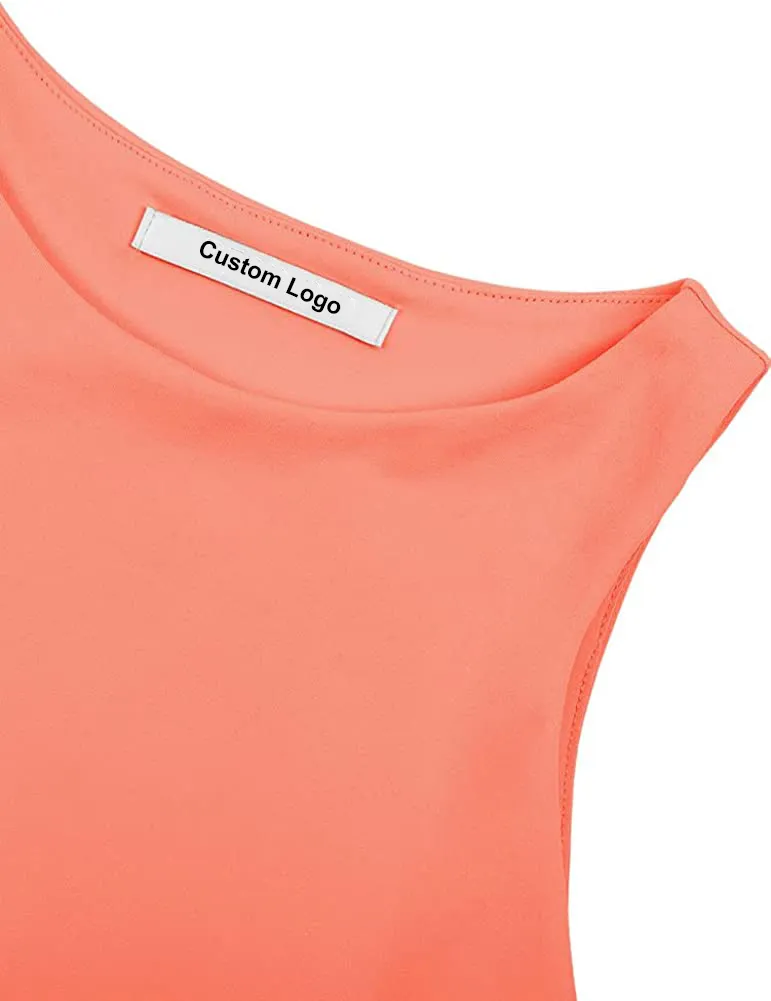 Camiseta regata cropped feminina ultra macia e ajustada, vestuário esportivo em branco disponível para ODM, OEM e etiqueta privada