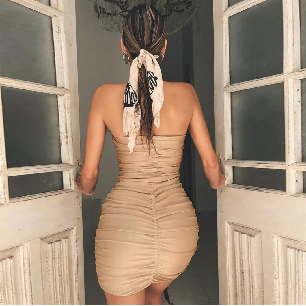 Vestidos de festa sem alças para mulheres, atacado, vestidos de noite para clube