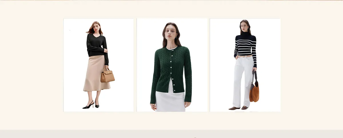 Cardigã Clássico de Cashmere Feminino - Tricô Elegante para Mulheres