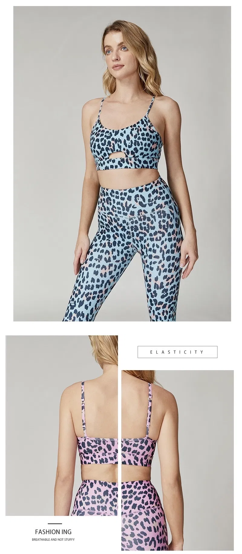 Conjunto esportivo em exibição