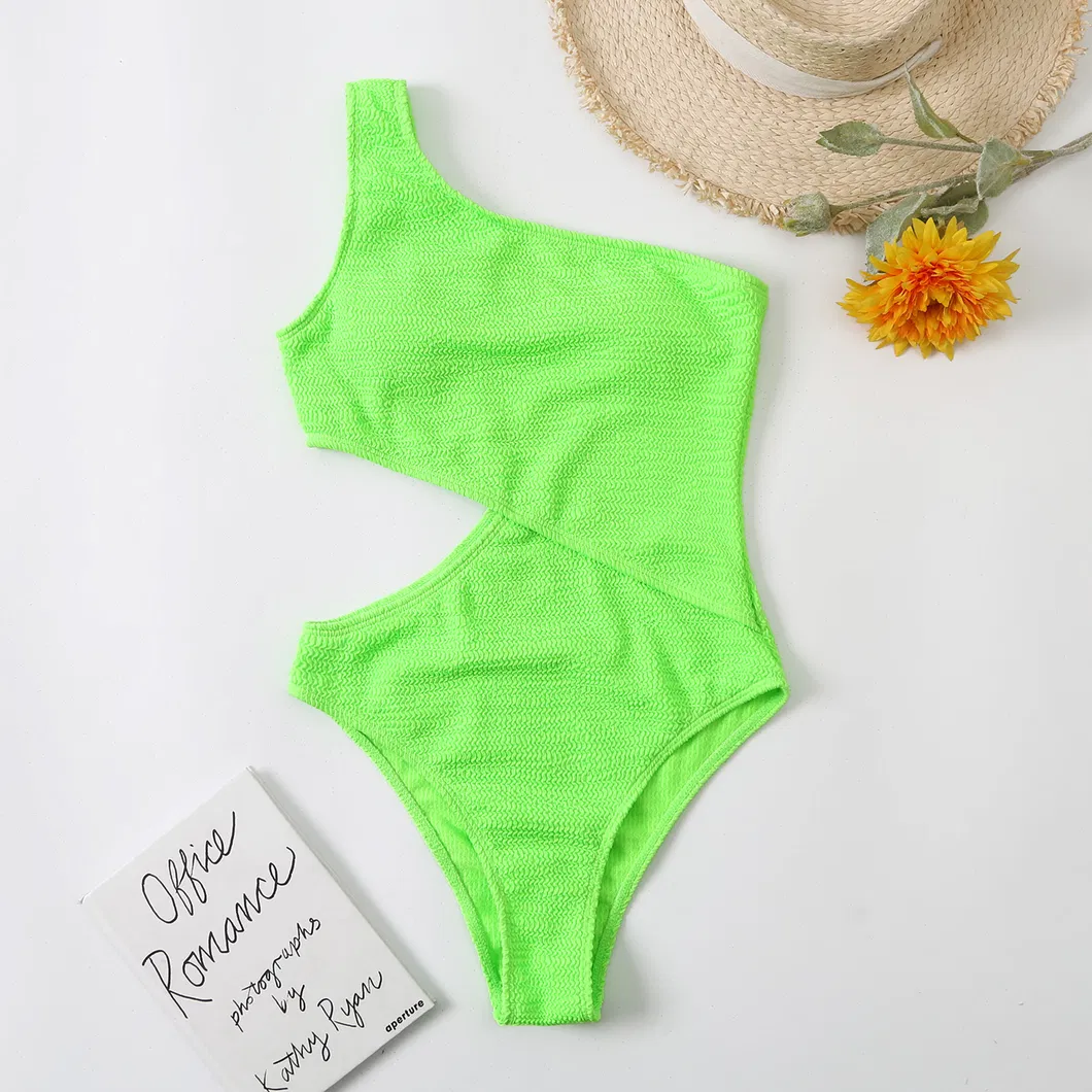Maiô Sexy para Mulheres, Roupa de Banho Sólida, Traje de Praia